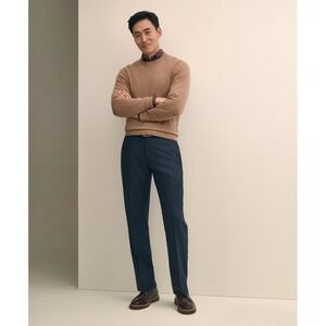 Brooks Brothers Mens Dress Pants Flat Front Black 100% Wool 40 X 30, Madison Fit